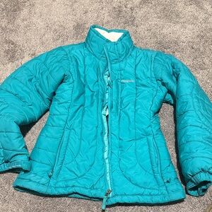 Patagonia Kids Turquoise Puffer Jacket